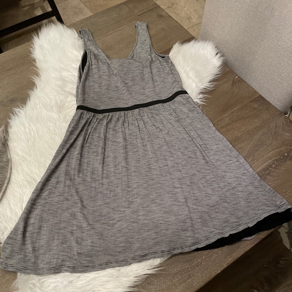 Kensie Black and White Stripped Dress Size S